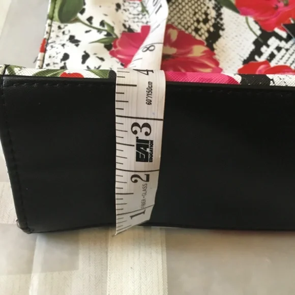 Tahari Floral Snake Satchel. - Picture 8 of 9